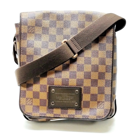 Louis Vuitton Brown Messenger Bag with Damier Pattern NWOT - Picture 1 of 16